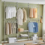 SoBuy Adjustable Walk-in Wardrobe 311x37x295 cm KLS04-II-HG